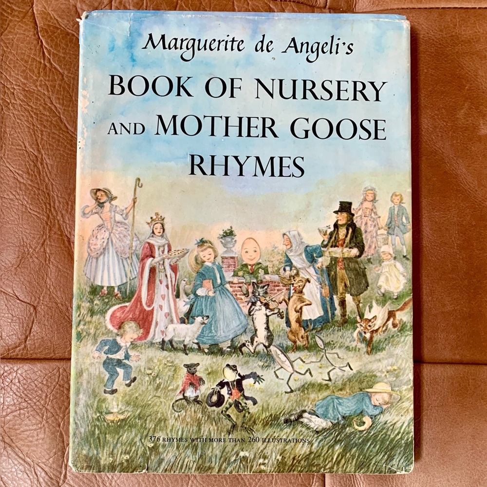 Mother Goose Nursery Rhymes By Marguerite de Angeli Vintage 1953 Book
